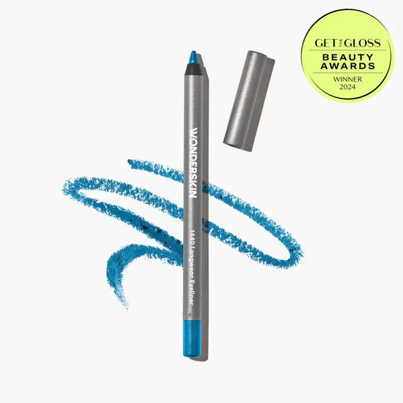 Wonderskin 1440 Longwear Eyeliner - Lightweight Waterproof Vegan Cruelty-Free 24 Hour Truglide Technology Ultra-Creamy Soft-Glide Application