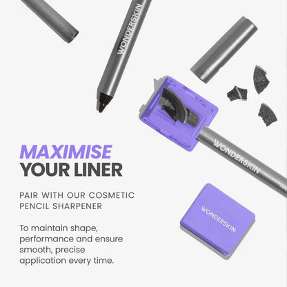 Wonderskin 1440 Longwear Eyeliner - Lightweight Waterproof Vegan Cruelty-Free 24 Hour Truglide Technology Ultra-Creamy Soft-Glide Application