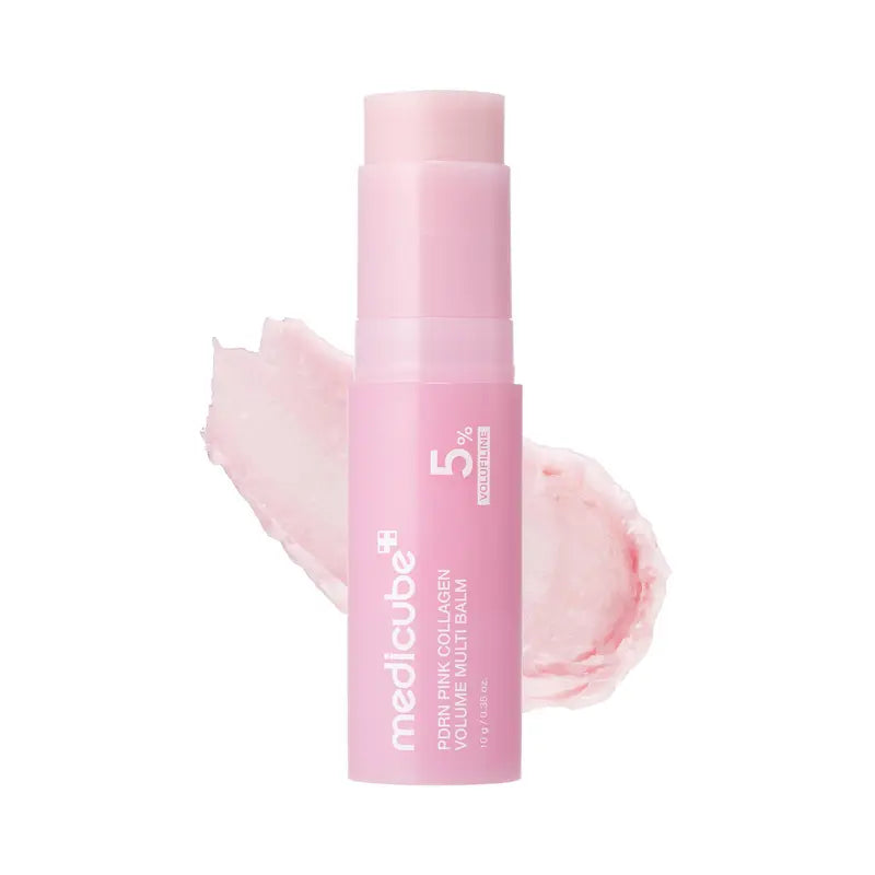 Medicube PDRN Pink Collagen Volume Multi Balm | Comprehensive Volufiline, PDRN, and NAD Treatment for Youthful Appearance, Fine Line Reduction, Firming, and Anti-Aging Care | Targeted Solutions for Under-Eyes, Neck, Forehead, Smile Lines, and Lips | Korean Skincare