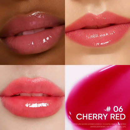 Hydrating Brightening Lip Serum with Hyaluronic Acid & Peptide for Radiant Lips Gentle Glossy Korean Beauty Makeup Balm Shea Smooth Moisture with Cooling Metal Roller Applicator
