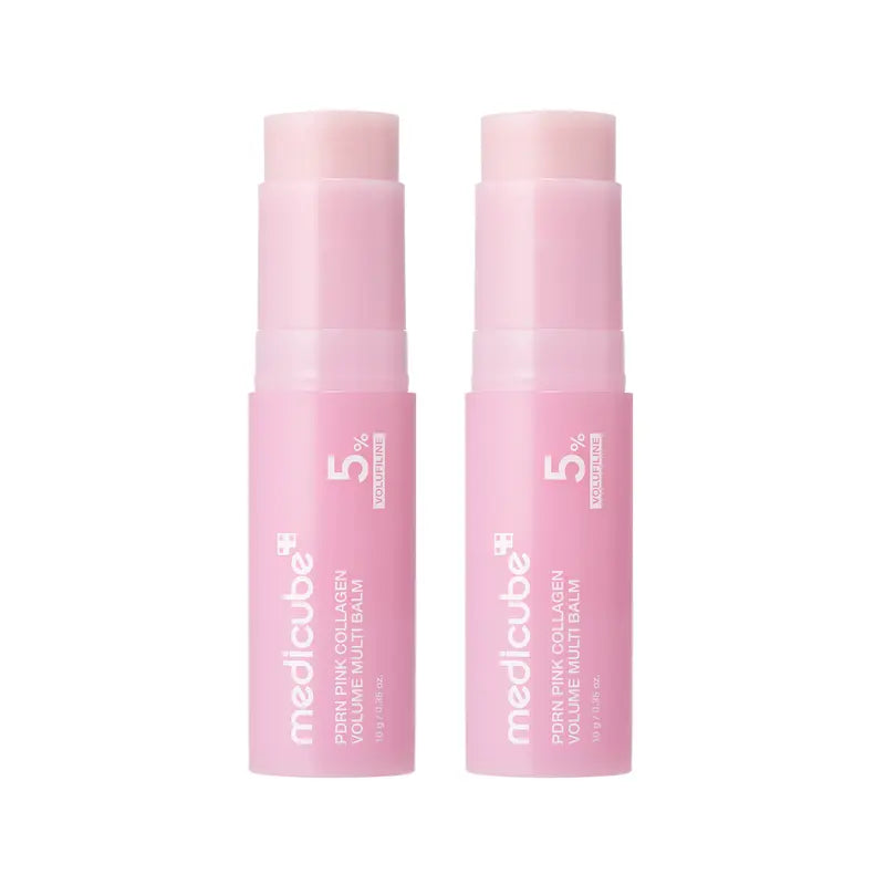 Medicube PDRN Pink Collagen Volume Multi Balm | Comprehensive Volufiline, PDRN, and NAD Treatment for Youthful Appearance, Fine Line Reduction, Firming, and Anti-Aging Care | Targeted Solutions for Under-Eyes, Neck, Forehead, Smile Lines, and Lips | Korean Skincare