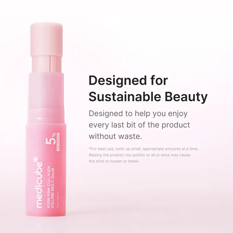 Medicube PDRN Pink Collagen Volume Multi Balm | Comprehensive Volufiline, PDRN, and NAD Treatment for Youthful Appearance, Fine Line Reduction, Firming, and Anti-Aging Care | Targeted Solutions for Under-Eyes, Neck, Forehead, Smile Lines, and Lips | Korean Skincare